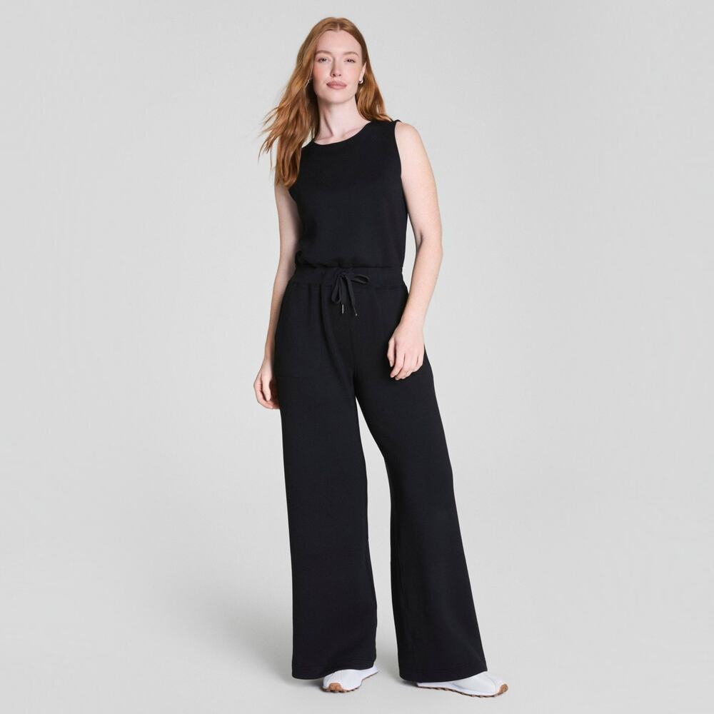 SPANX | S | Black AirEssentials Sleeveless Drawstring Waist One Piece Jumpsuit
